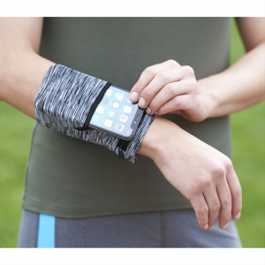 Cooling Heathered Wristband with Pocket